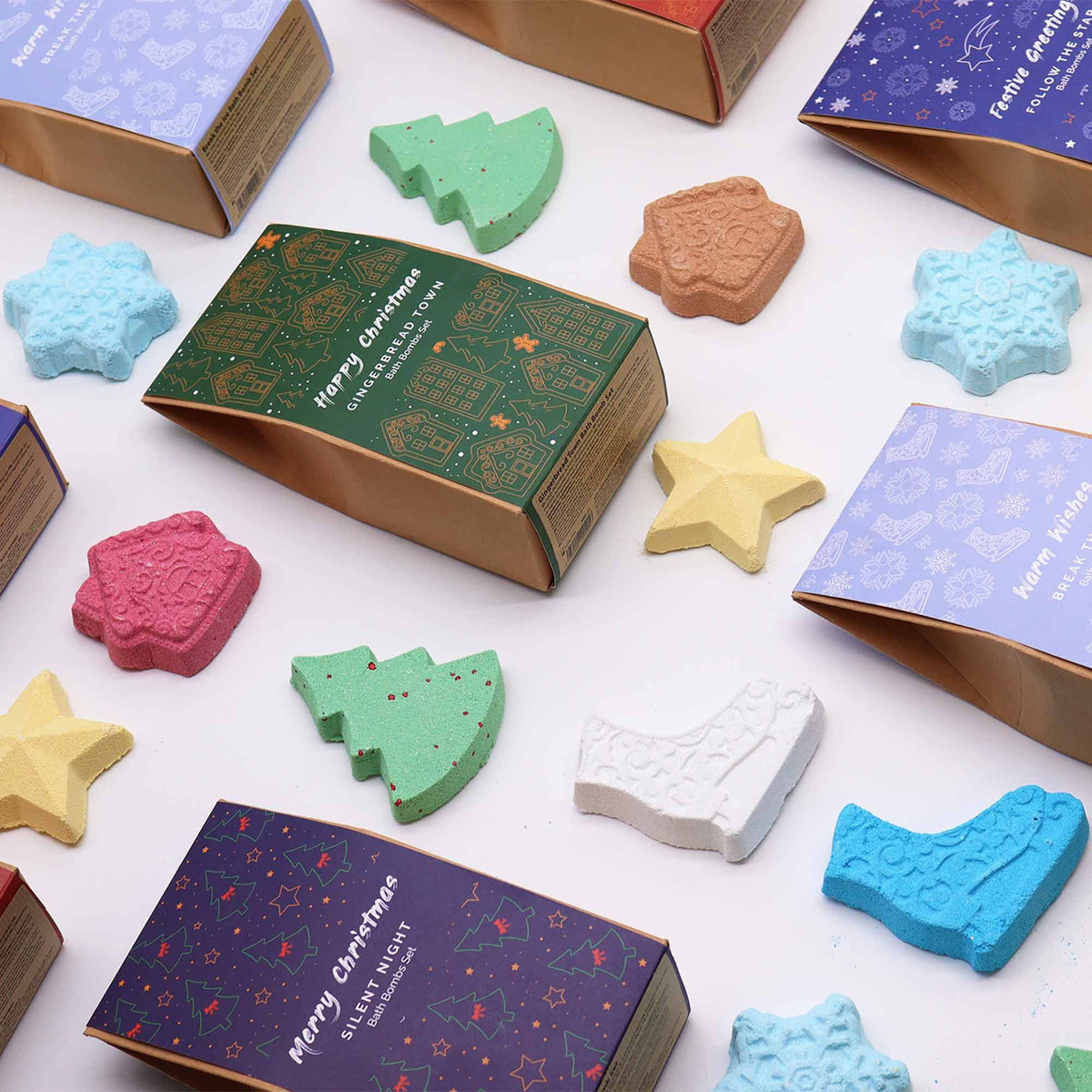 Pack de bombas de baño navideñas · Rompe el hielo