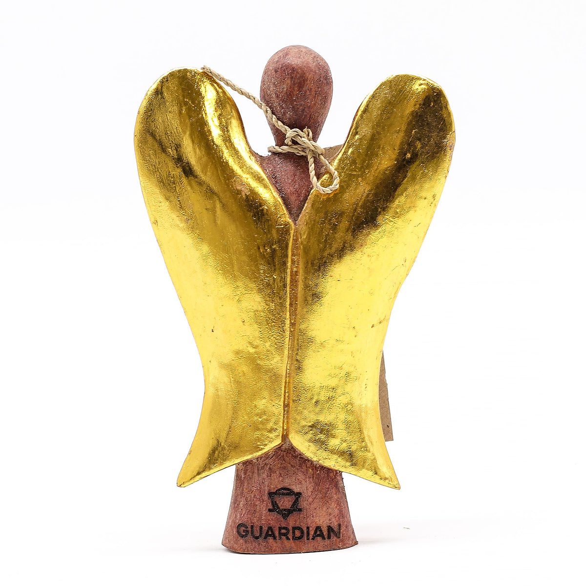 Ángel de madera de suar · Ángel de la guarda · 15 cm