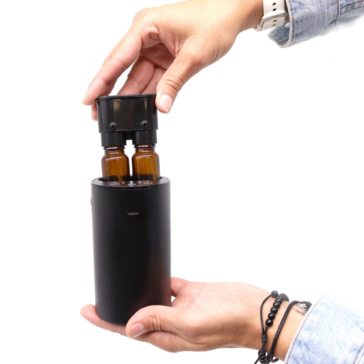 Difusor nebulizador de aceites esenciales sin agua · USB-C