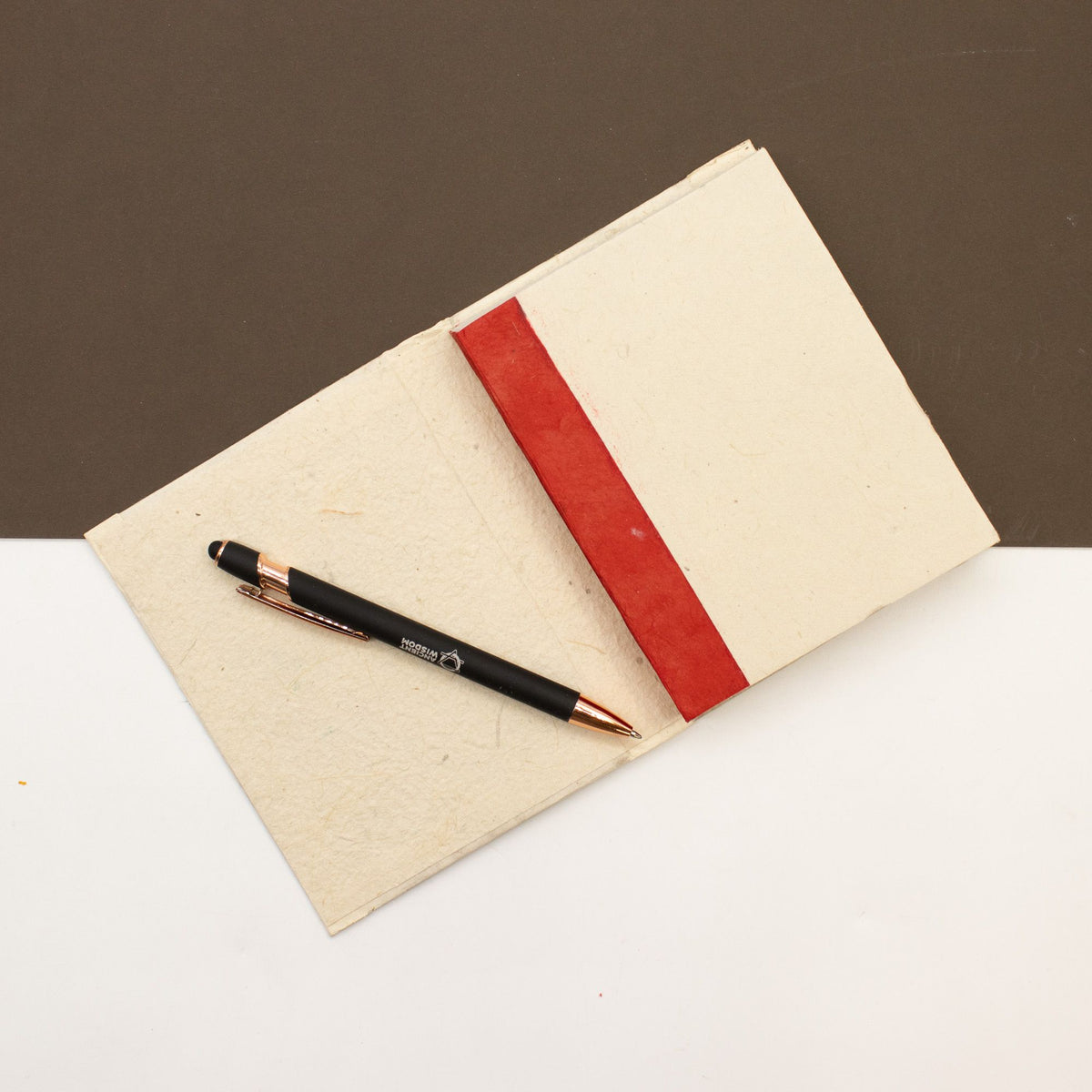 Cuaderno de papel lokta · Flores del Himalaya · 15 × 12 cm