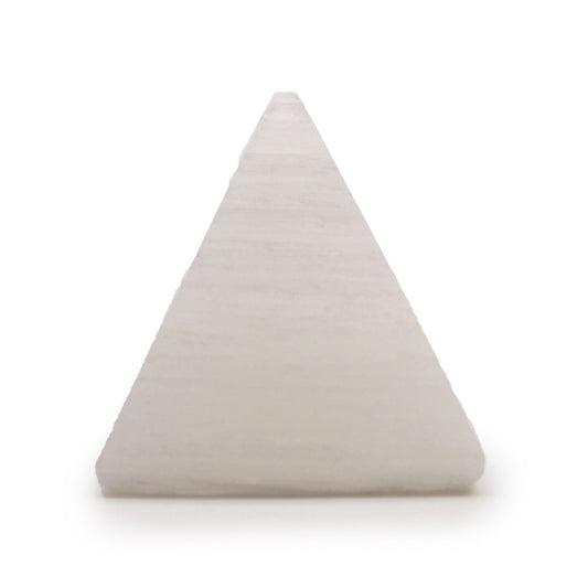 Pirámide de selenita - 5 cm