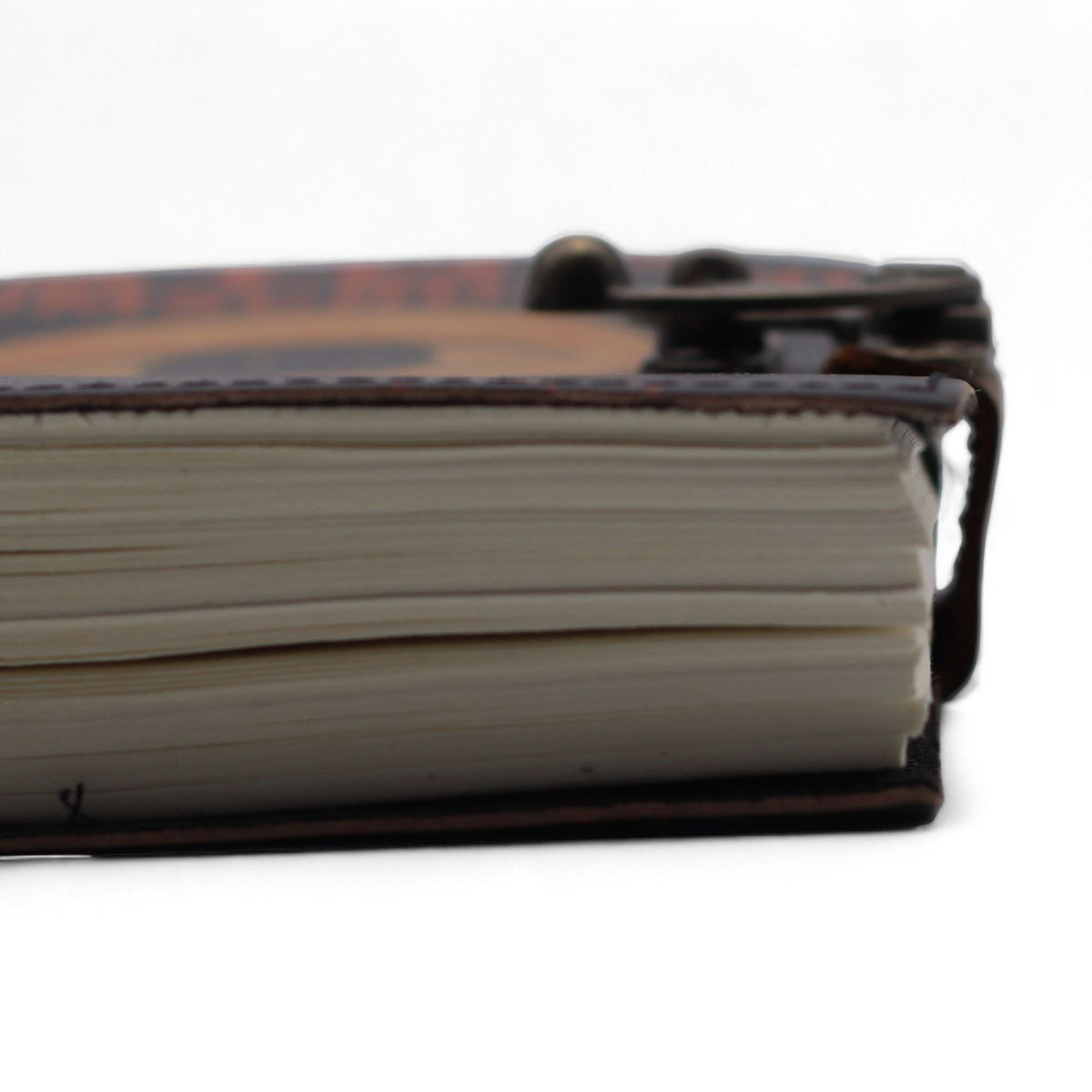Cuaderno impreso en cuero – Detén el doomscrolling