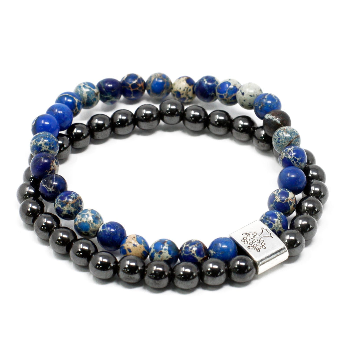 Pulsera de sodalita con cuentas magnéticas