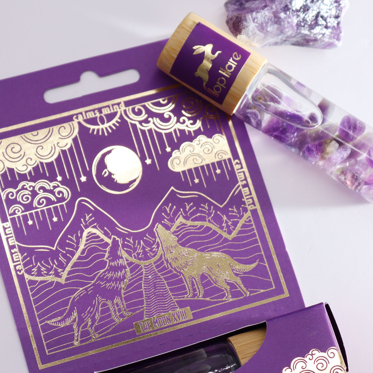 Roll-on aromático con amatista · La Luna