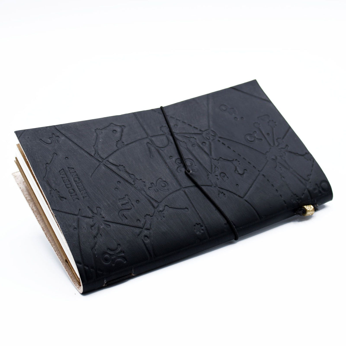 Diario de cuero hecho a mano · My Little Black Book · Negro