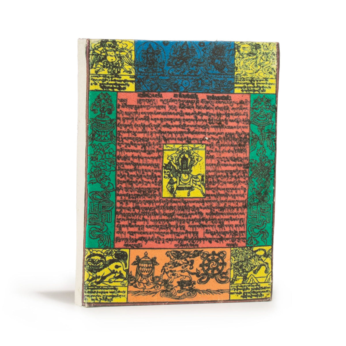Cuaderno de papel lokta · Banderas de oración · 15 × 12 cm