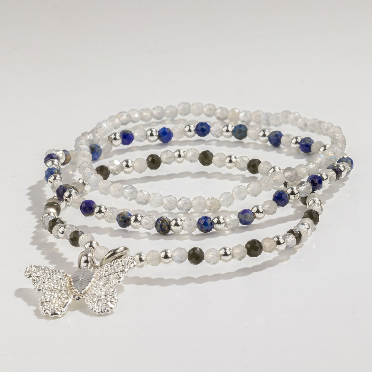 Nymph Spirit Conjunto de pulseras de gemas - Auroras boreales