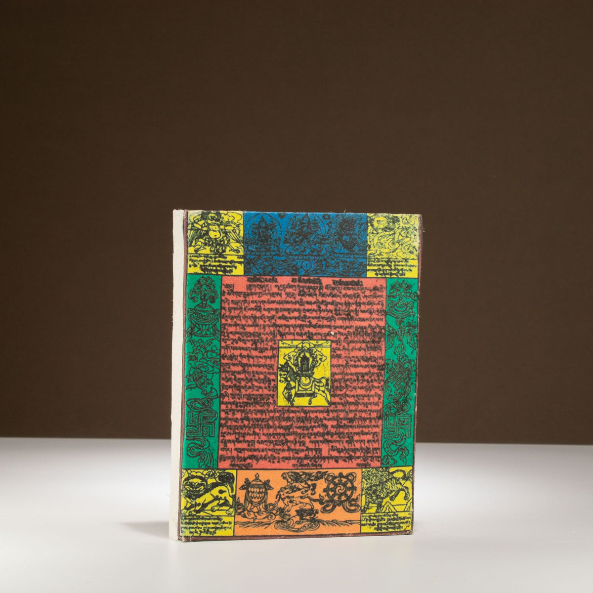 Cuaderno de papel lokta · Banderas de oración · 15 × 12 cm