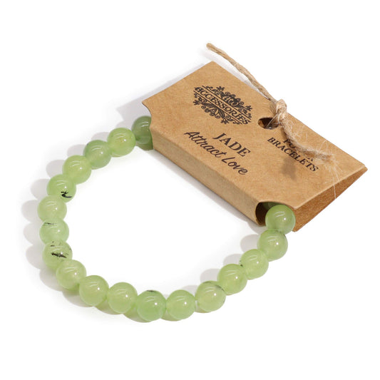 Pulsera de jade · Cuentas de 8 mm