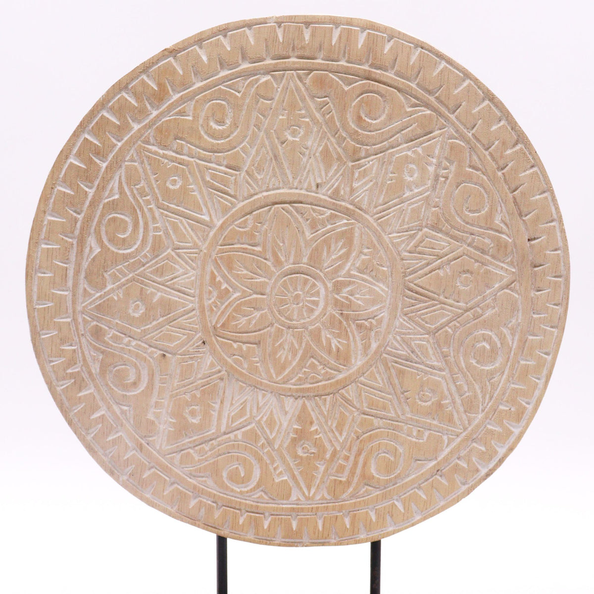 Buda decorativo de madera · Mandala clásico natural