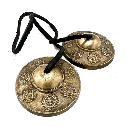 Tingsha tibetana · Siete chakras · 7 cm