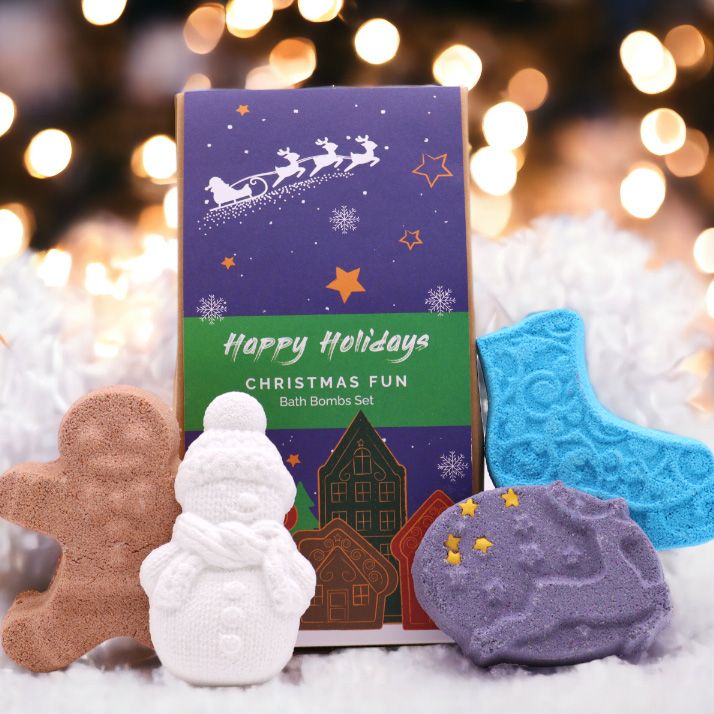 Pack de bombas de baño navideñas · Navidad divertida