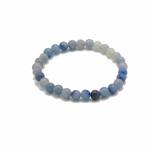 Pulsera de intención de ágata de encaje azul · Independencia