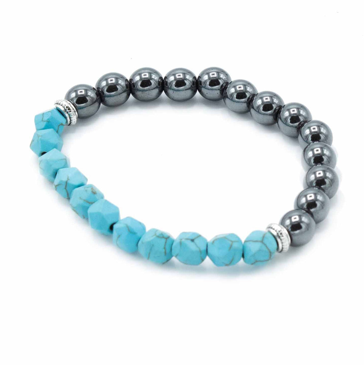 Pulsera de turquesa tallada