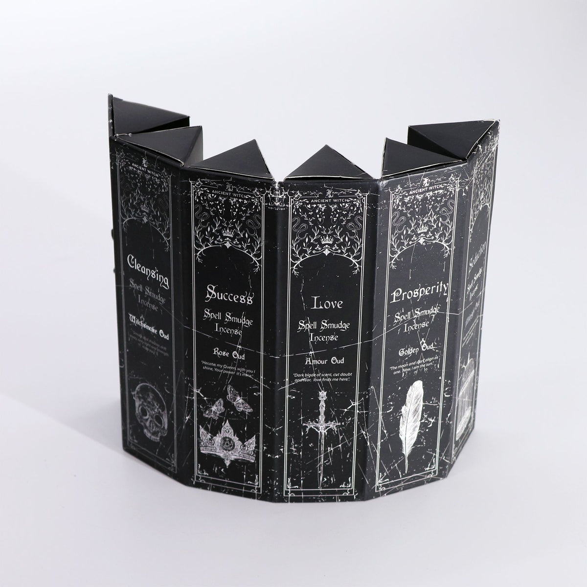 Incienso piramidal de bruja antigua · Set de 5 aromas