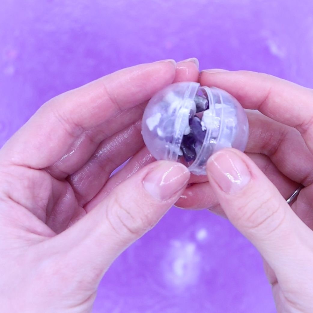 Bomba de baño con pulsera de amatista