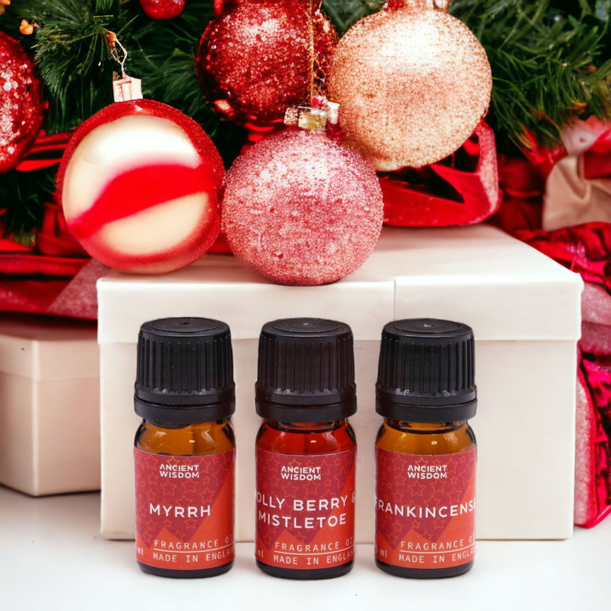 Set de aceites de fragancia navideños · Aromas de Navidad