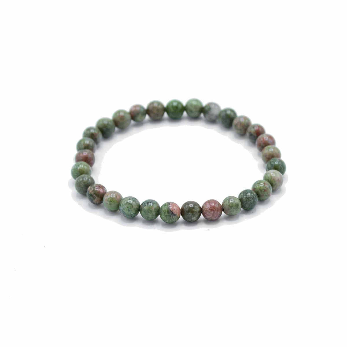 Pulsera de intención de jaspe verde · Crecimiento