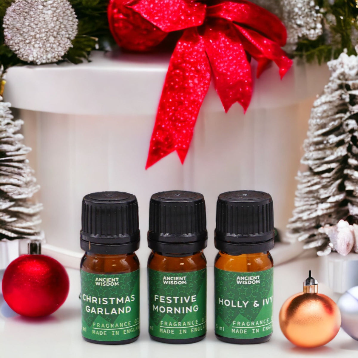 Set de aceites de fragancia navideños · Aromas de Navidad