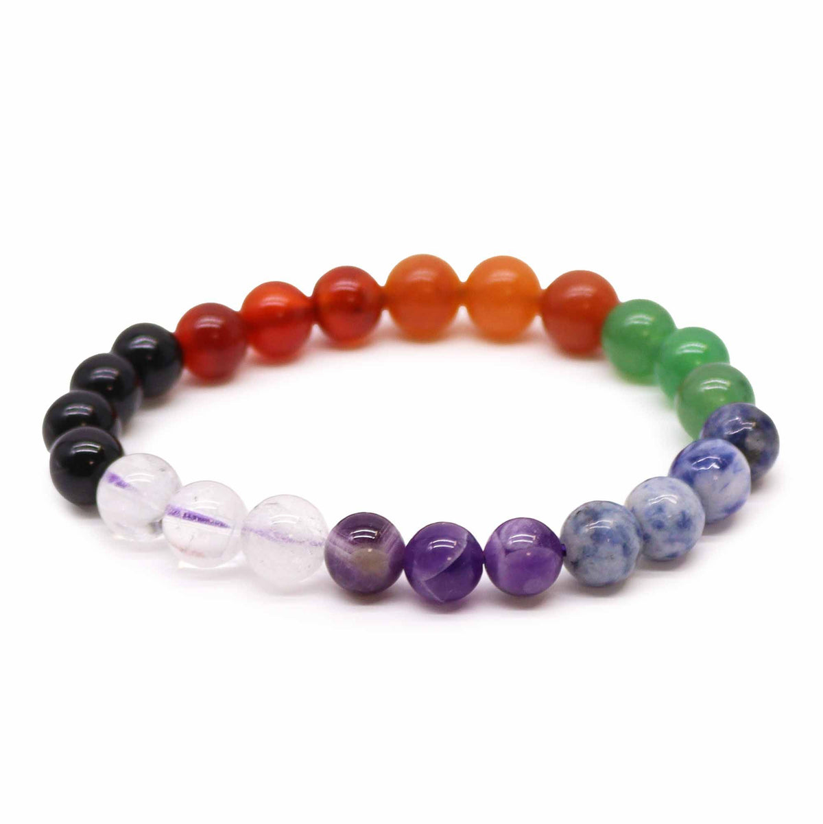 Pulsera de piedras de los 7 chakras