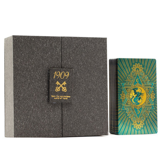 Tarot dorado y turquesa · Set de regalo
