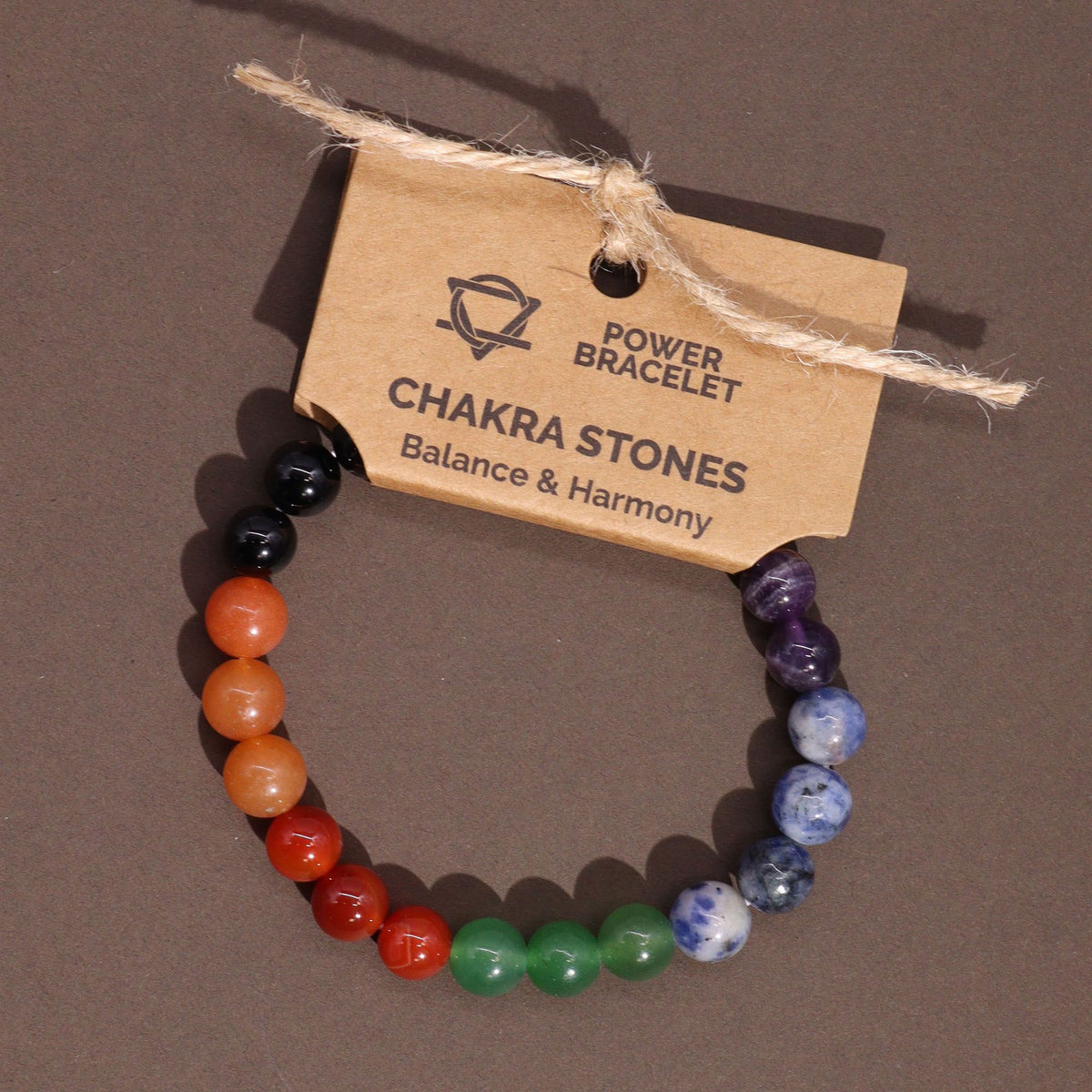 Pulsera de piedras de los 7 chakras