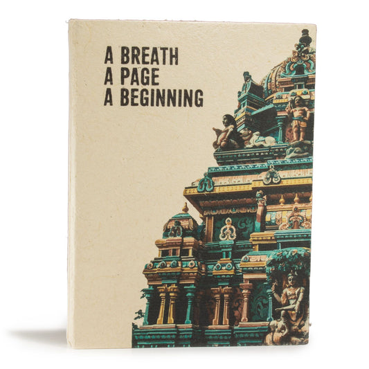 Cuaderno de papel lokta · Un respiro · 21 × 15 cm