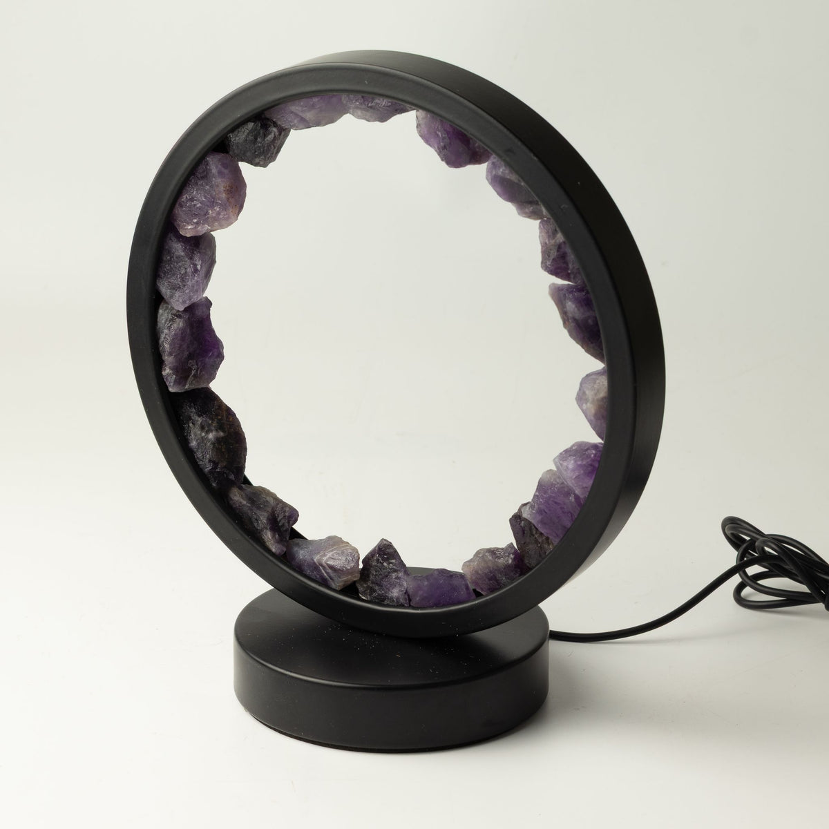 Lámpara con halo de gemas Espíritu Zen – Amatista