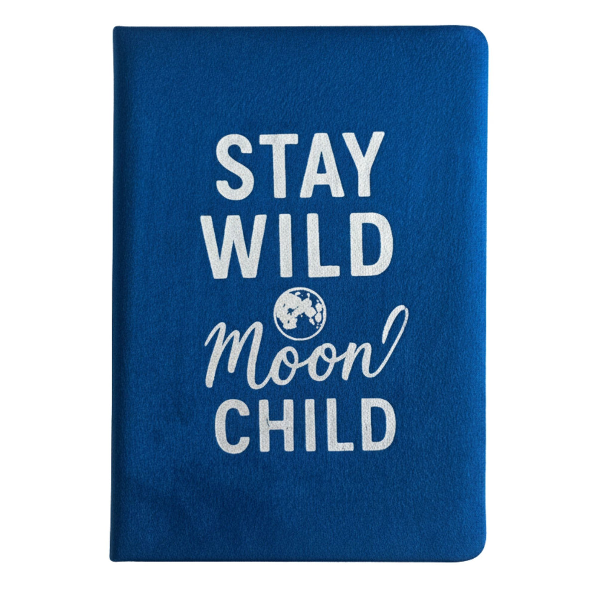 Cuaderno de terciopelo azul oscuro · Hija de la luna · 80 páginas