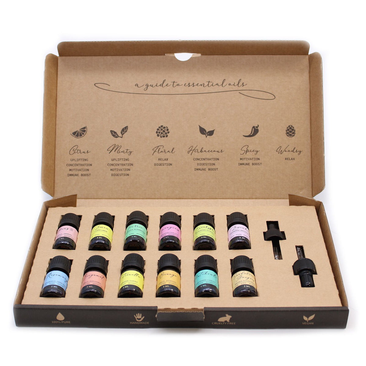 Set Top 12 de aceites esenciales – 12 × 5 ml