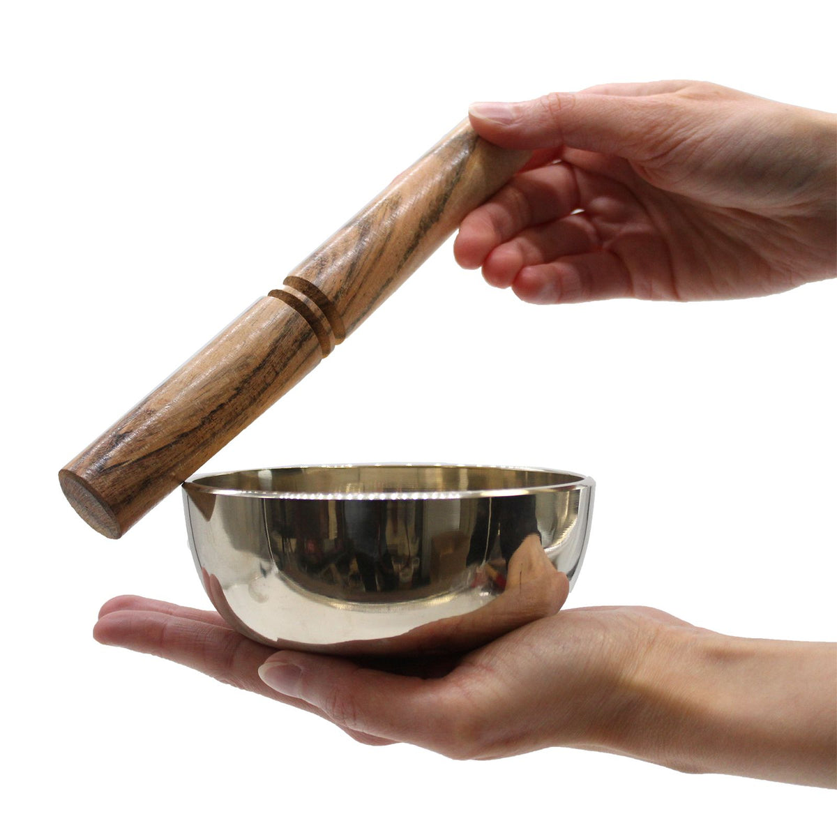 Vela aromática en cuenco de latón · 12 cm