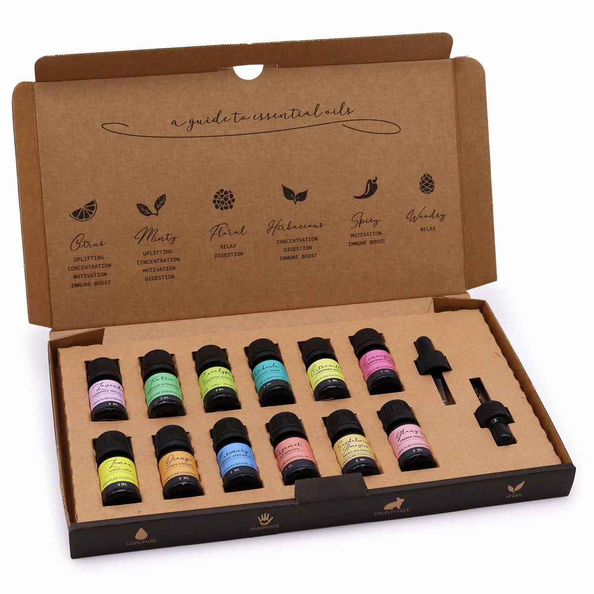 Set Top 12 de aceites esenciales – 12 × 5 ml