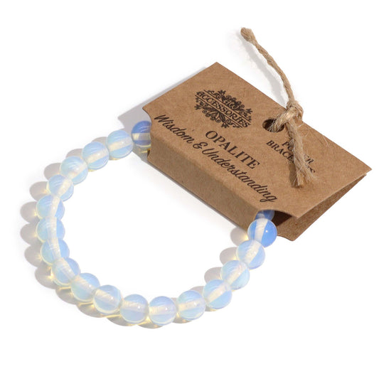 Pulsera de opalita · Cuentas de 8 mm