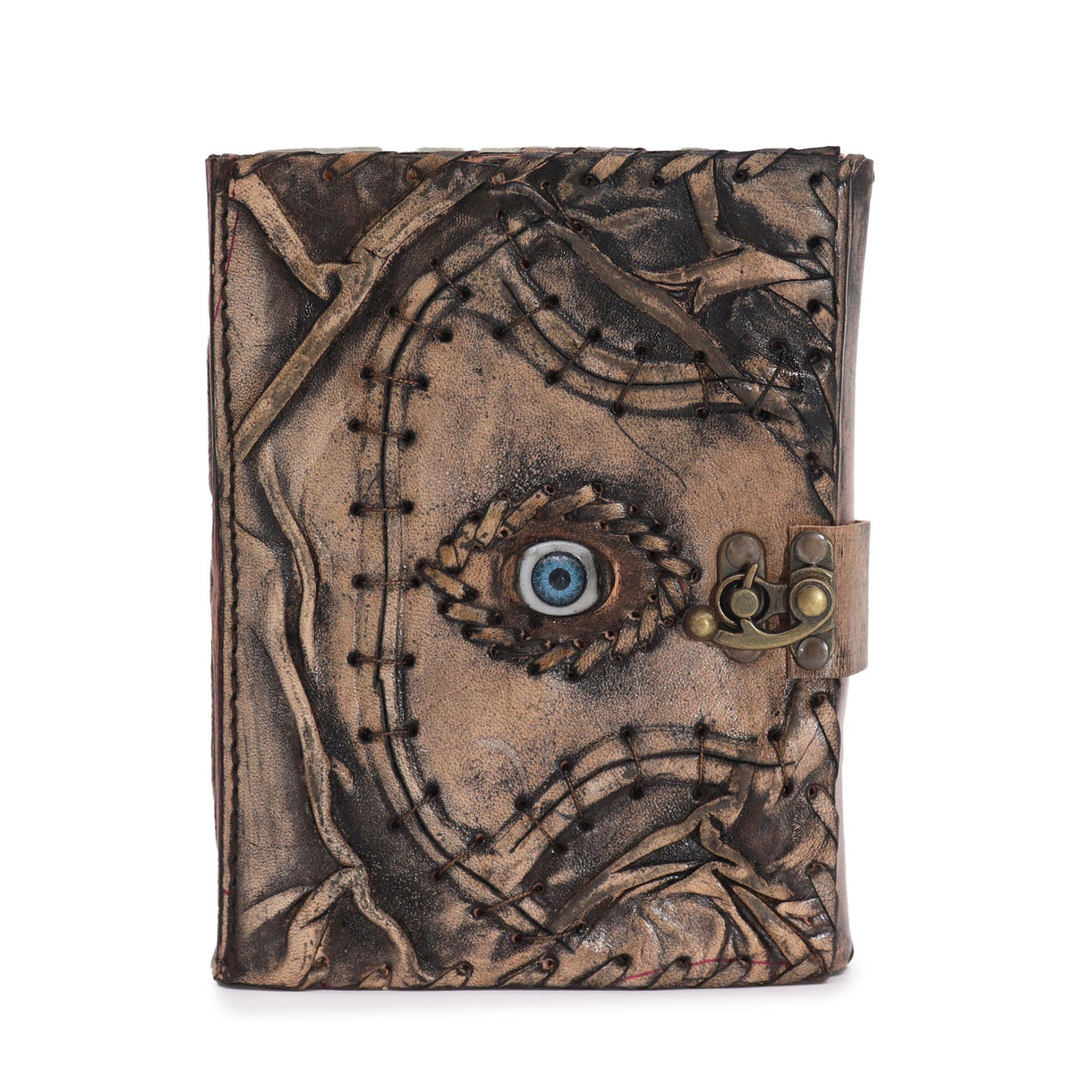 Cuaderno de cuero marrón · Ojo turco