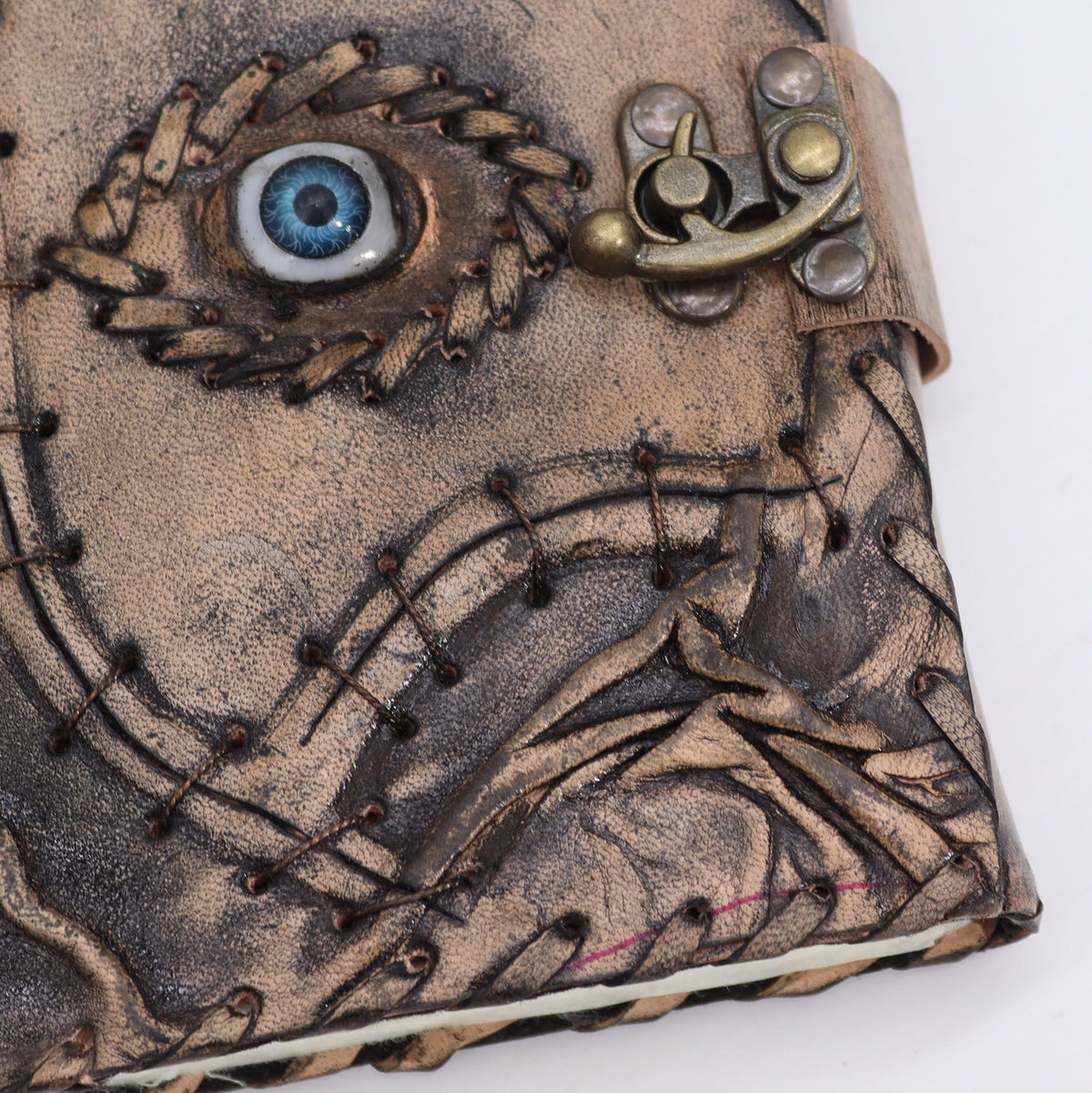 Cuaderno de cuero marrón · Ojo turco