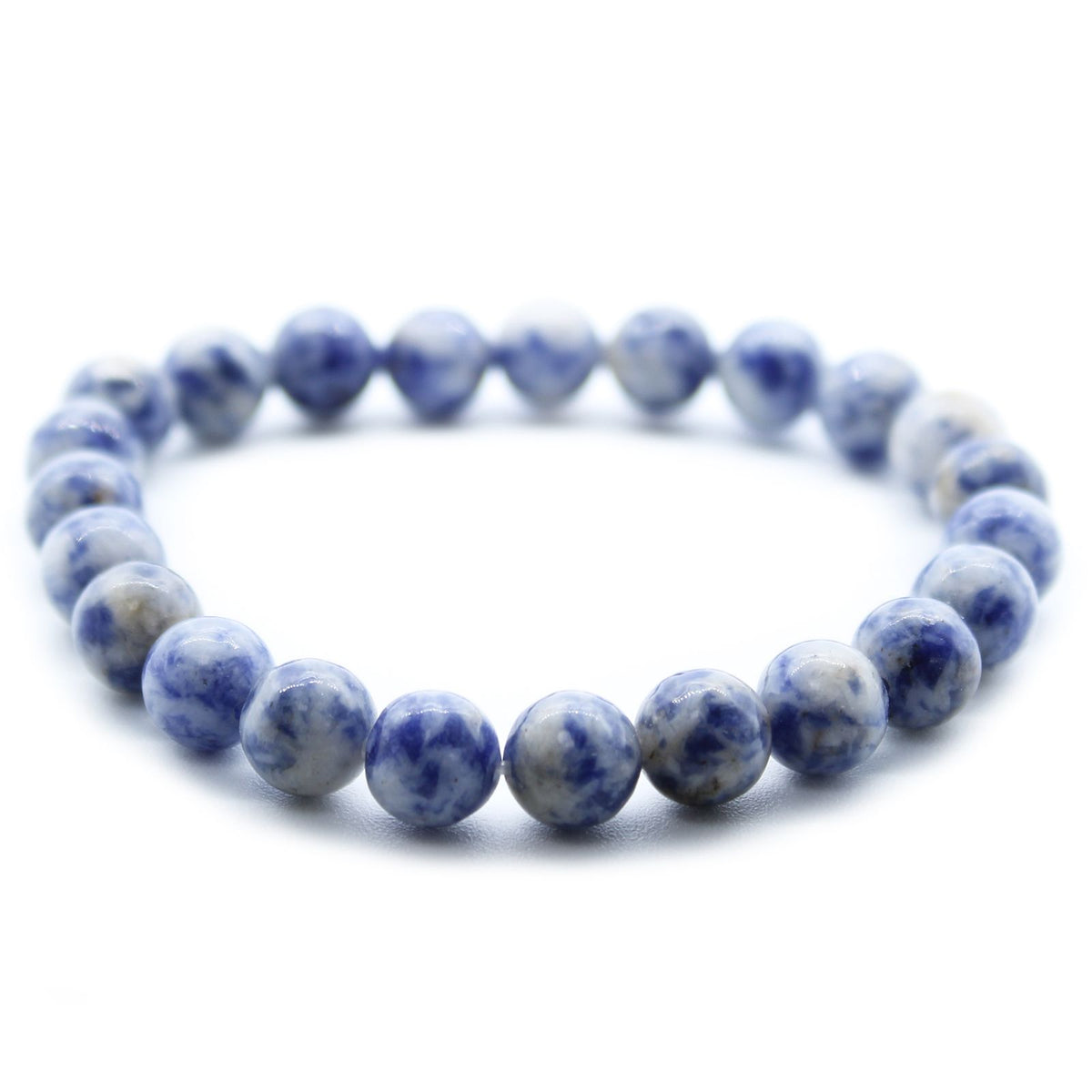Pulsera de sodalita · Cuentas de 8 mm