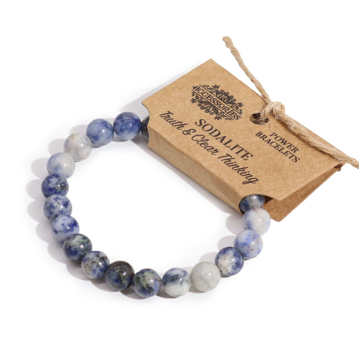 Pulsera de sodalita · Cuentas de 8 mm