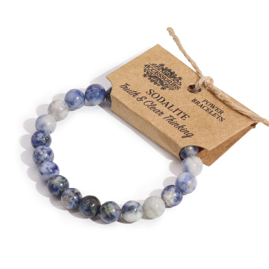 Pulsera de sodalita · Cuentas de 8 mm