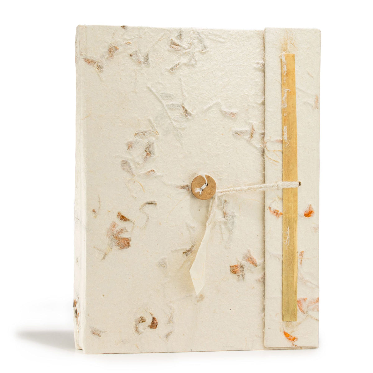 Cuaderno de papel lokta · Flores variadas · 21 × 15 cm