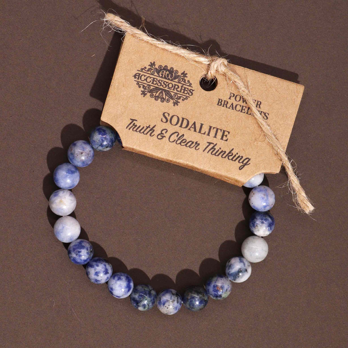Pulsera de sodalita · Cuentas de 8 mm