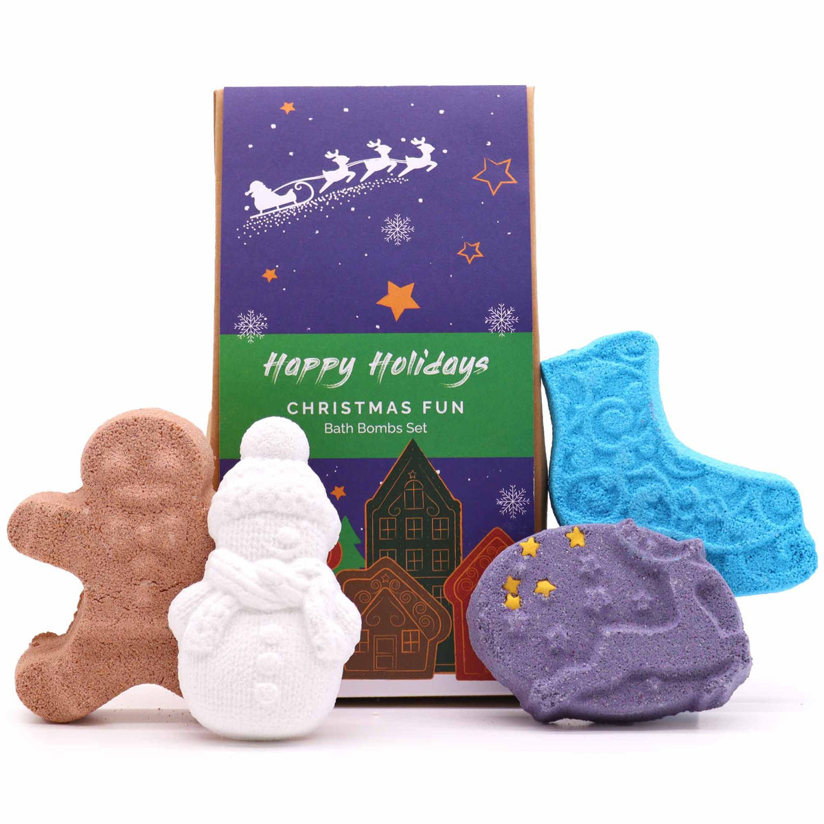 Pack de bombas de baño navideñas · Navidad divertida