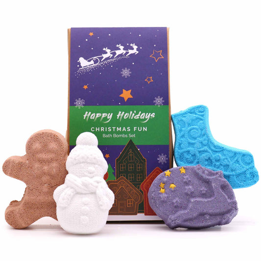 Pack de bombas de baño navideñas · Navidad divertida
